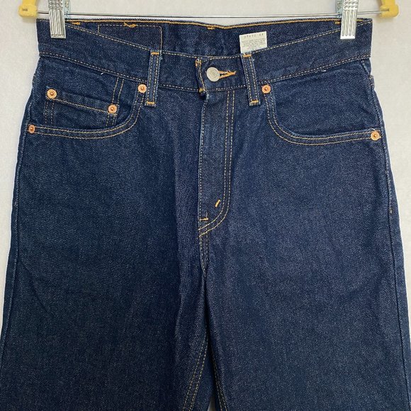 Y2K Levi's Womens 550 W29xL32 Relaxed Fit Jeans High Rise Cuffed Hem Crop Size - Picture 7 of 11